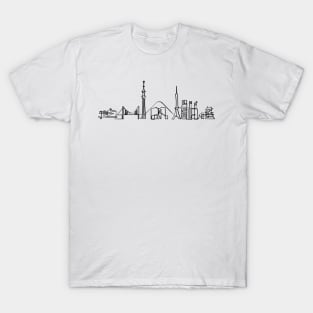 Tokyo Skyline: A Single Line of Beauty T-Shirt